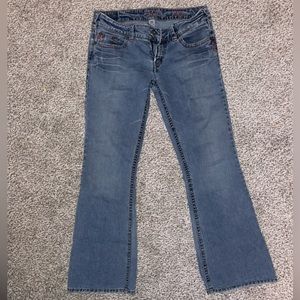 Silver Aiko Flare Jeans Size 33